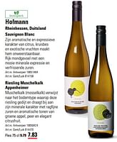 Promoties Hofmann sauvignon blanc - Witte wijnen - Geldig van 06/06/2024 tot 24/06/2024 bij Sligro