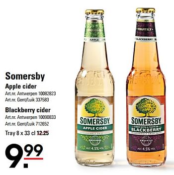 Promoties Somersby apple cider - Somersby - Geldig van 06/06/2024 tot 24/06/2024 bij Sligro