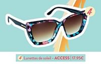 Promotions Lunettes de soleil - access - Access - Valide de 05/06/2024 à 18/06/2024 chez DI
