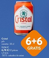 Promotions Cristal pils - Cristal - Valide de 05/06/2024 à 18/06/2024 chez OKay