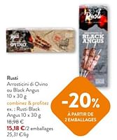 Promotions Rusti black angus - Rusti - Valide de 05/06/2024 à 18/06/2024 chez OKay