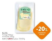 Promotions Boni bio fromage d’abbaye - Boni - Valide de 05/06/2024 à 18/06/2024 chez OKay