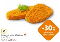 Promotions Burgers de poulet a l’italienne - Huismerk - Okay Buurtwinkels - Valide de 05/06/2024 à 18/06/2024 chez OKay