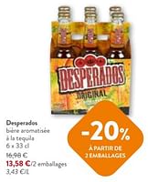 Promotions Desperados biere aromatisee a la tequila - Desperados - Valide de 05/06/2024 à 18/06/2024 chez OKay