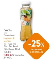 Promotions Fuze tea black tea peach elderflower - FuzeTea - Valide de 05/06/2024 à 18/06/2024 chez OKay