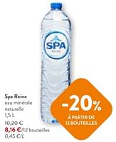 Promotions Spa reine eau minerale naturelle - Spa - Valide de 05/06/2024 à 18/06/2024 chez OKay