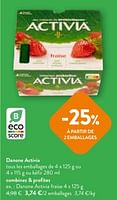 Promotions Danone activia fraise - Danone - Valide de 05/06/2024 à 18/06/2024 chez OKay