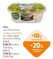 Promotions Delio salade printaniere - Delio - Valide de 05/06/2024 à 18/06/2024 chez OKay