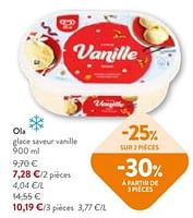 Promotions Ola glace saveur vanille - Ola - Valide de 05/06/2024 à 18/06/2024 chez OKay