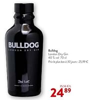 Promotions Bulldog london dry gin - Bulldog - Valide de 05/06/2024 à 18/06/2024 chez OKay