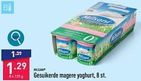 Promoties Gesuikerde magere yoghurt - Milsani - Geldig van 22/06/2024 tot 23/06/2024 bij Aldi