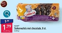 Promoties Suikerwafels met chocolade - Valerie - Geldig van 22/06/2024 tot 23/06/2024 bij Aldi