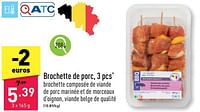 Promotions Brochette de porc - Produit maison - Aldi - Valide de 17/06/2024 à 23/06/2024 chez Aldi