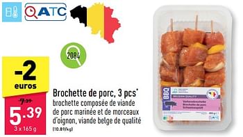 Promotions Brochette de porc - Produit maison - Aldi - Valide de 17/06/2024 à 23/06/2024 chez Aldi
