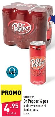 Promotions Dr pepper - Dr. Pepper - Valide de 19/06/2024 à 23/06/2024 chez Aldi