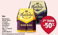 Promoties Bier maredsous blond - Maredsous - Geldig van 13/06/2024 tot 19/06/2024 bij Delhaize
