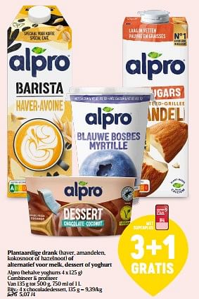 Promoties Chocoladedessert - Alpro - Geldig van 13/06/2024 tot 19/06/2024 bij Delhaize
