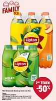 Promoties Niet-bruisende drank op basis van thee lipton green - Lipton - Geldig van 13/06/2024 tot 19/06/2024 bij Delhaize