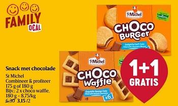 Promoties Snack met chocolade st michel choco waffle - St Michel - Geldig van 13/06/2024 tot 19/06/2024 bij Delhaize
