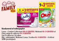 Promoties Toiletpapier, moltonel, lotus - Lotus Nalys - Geldig van 13/06/2024 tot 19/06/2024 bij Delhaize