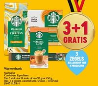 Promoties Warme drank starbucks instant, caramel latte - Starbucks - Geldig van 13/06/2024 tot 19/06/2024 bij Delhaize