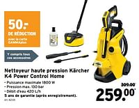 Promotions Nettoyeur haute pression kärcher k4 power control home - Kärcher - Valide de 05/06/2024 à 18/06/2024 chez Gamma