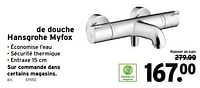 Promotions Robinet thermostatique de douche hansgrohe myfox - Hansgrohe - Valide de 05/06/2024 à 18/06/2024 chez Gamma