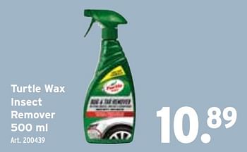 Promotions Turtle wax insect remover - Turtle wax - Valide de 05/06/2024 à 18/06/2024 chez Gamma