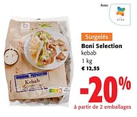 Promotions Boni selection kebab - Boni - Valide de 05/06/2024 à 18/06/2024 chez Colruyt