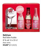 Promotions Delirium red bière fruitée - Delirium - Valide de 05/06/2024 à 18/06/2024 chez Colruyt