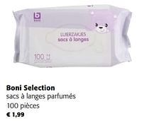 Promotions Boni selection sacs à langes parfumés - Boni - Valide de 05/06/2024 à 18/06/2024 chez Colruyt
