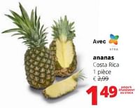 Promotions Ananas costa rica - Produit Maison - Spar Retail - Valide de 06/06/2024 à 19/06/2024 chez Spar (Colruytgroup)