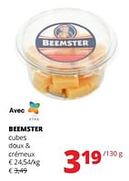 Promotions Beemster cubes doux + crémeux - Beemster - Valide de 06/06/2024 à 19/06/2024 chez Spar (Colruytgroup)