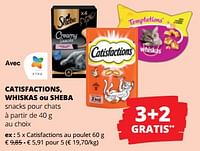 Promotions Catisfactions au poulet - Catisfactions - Valide de 06/06/2024 à 19/06/2024 chez Spar (Colruytgroup)