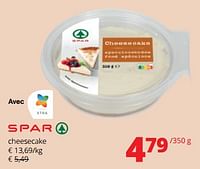 Promotions Cheesecake - Spar - Valide de 06/06/2024 à 19/06/2024 chez Spar (Colruytgroup)