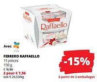 Promotions Ferrero raffaello - Ferrero - Valide de 06/06/2024 à 19/06/2024 chez Spar (Colruytgroup)