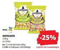Promotions Napoleon mix de fruits - Napoleon - Valide de 06/06/2024 à 19/06/2024 chez Spar (Colruytgroup)