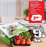 Promotions Panier promo frais légumes d’été - Produit Maison - Spar Retail - Valide de 06/06/2024 à 19/06/2024 chez Spar (Colruytgroup)