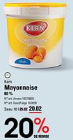 Promotions Mayonnaise - Kern - Valide de 06/06/2024 à 24/06/2024 chez Sligro