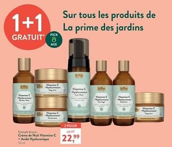 Promotions Crème de nuit vitamine c + acide hyaluronique - De Tuinen - Valide de 10/06/2024 à 07/07/2024 chez Holland & Barret