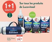 Promotions Oreiller en bambou king size - Lucovitaal - Valide de 10/06/2024 à 07/07/2024 chez Holland & Barret