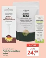 Promotions Petite herbe suedoise amere - Jacob Hooy - Valide de 10/06/2024 à 07/07/2024 chez Holland & Barret