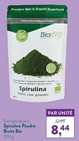 Promotions Spiruline poudre brute bio - Biotona - Valide de 10/06/2024 à 07/07/2024 chez Holland & Barret
