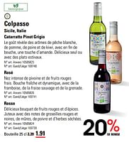 Promotions Colpasso - Vins blancs - Valide de 06/06/2024 à 24/06/2024 chez Sligro