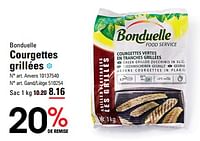 Promotions Courgettes grillées - Bonduelle - Valide de 06/06/2024 à 24/06/2024 chez Sligro