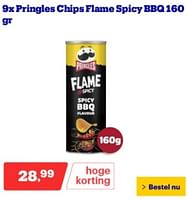 Promoties 9x pringles chips flame spicy bbq160 gr - Pringles - Geldig van 10/06/2024 tot 16/06/2024 bij Bol.com
