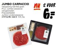 Promoties Jumbo rundercarpaccio - Huismerk - Jumbo - Geldig van 12/06/2024 tot 18/06/2024 bij Jumbo
