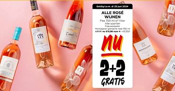 Promoties Montaignan grenache rosé - Rosé wijnen - Geldig van 12/06/2024 tot 18/06/2024 bij Jumbo