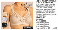 Promoties Beha zonder beugels elastisch maagstuk - Huismerk - Damart - Geldig van 01/06/2024 tot 16/06/2024 bij Damart