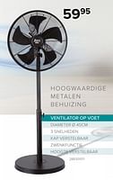 Promoties Euro tools ventilator op voet - Euro Tools - Geldig van 10/06/2024 tot 31/08/2024 bij Euro Shop